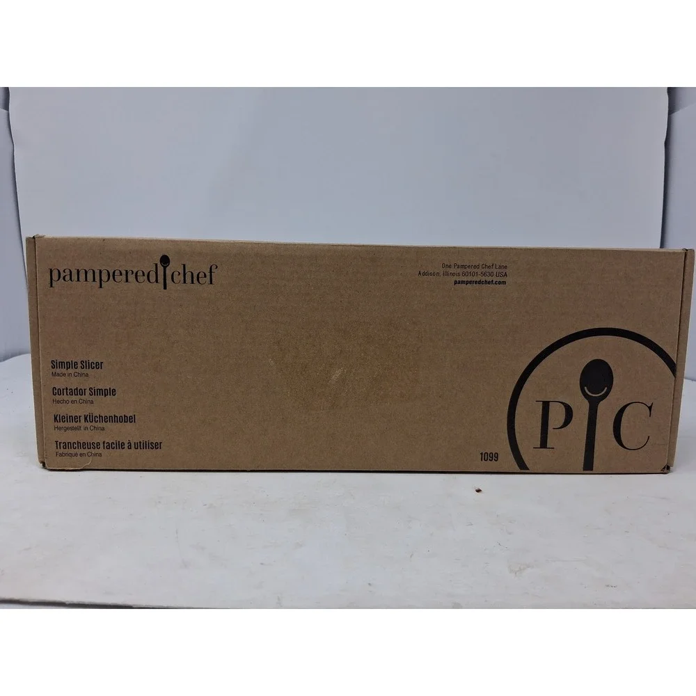 Pampered Chef Simple Slicer 1099 White Adjustable Mandoline Food SlicerNIB. K